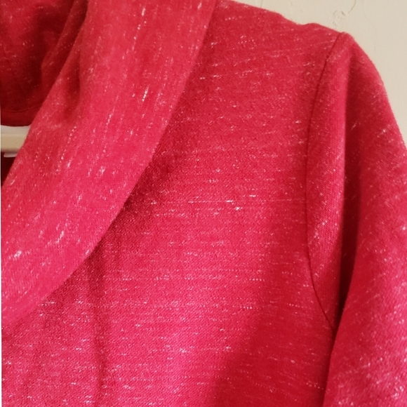 J. Jill Turtleneck Womens Red XL Oversized Boho Tunic Cowlneck Lounge Pullover - Picture 4 of 11